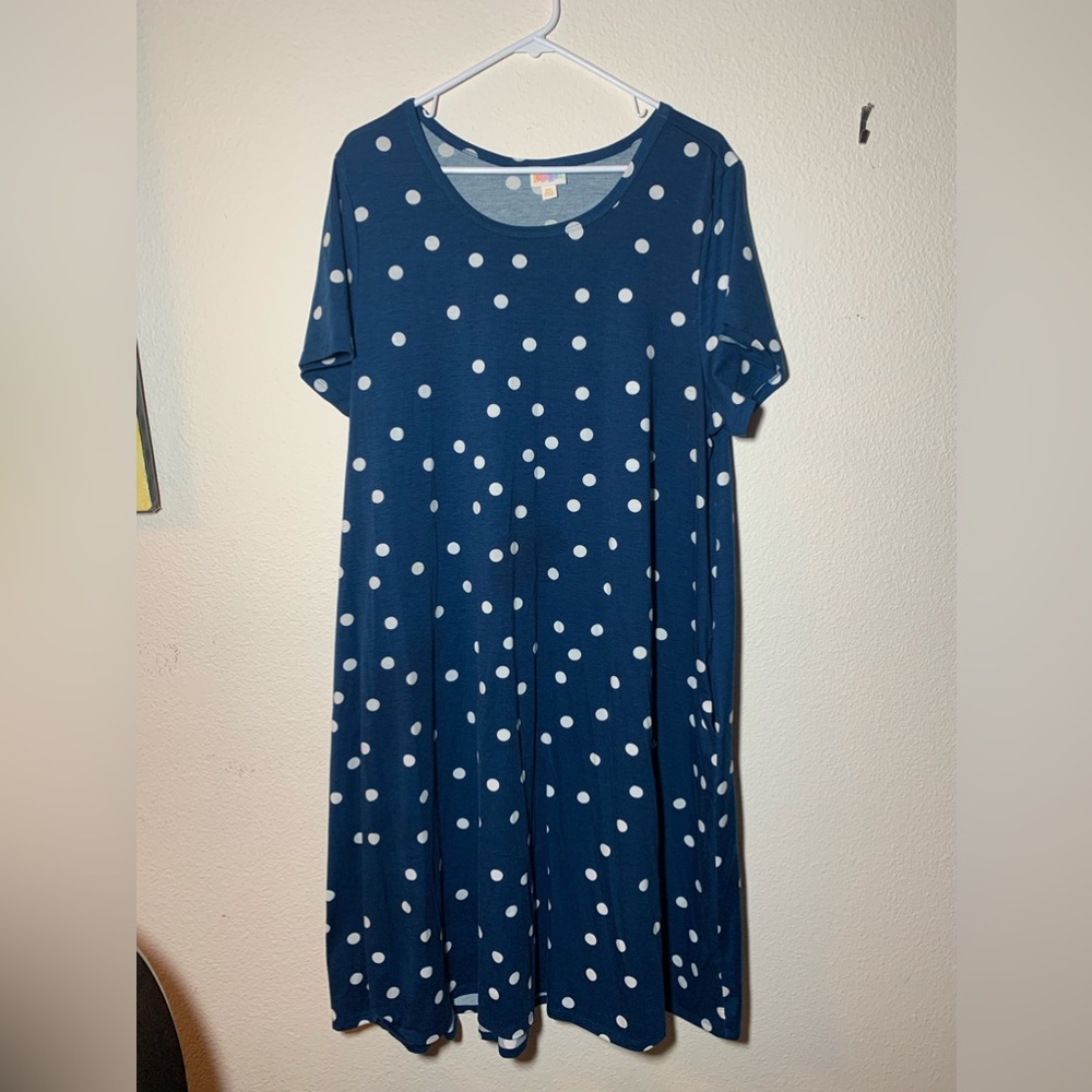 LulaRoe Emily 3x (24-26) long sleeve swing dress with pockets!